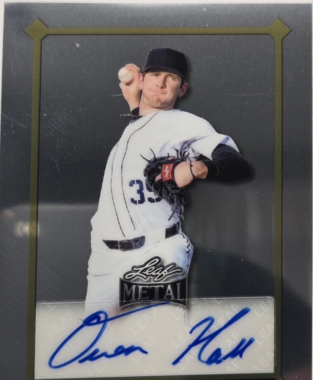 Owen Hall #LGR-OH1 2025 Leaf Metal 1992 Rookies Autograph Baseball
