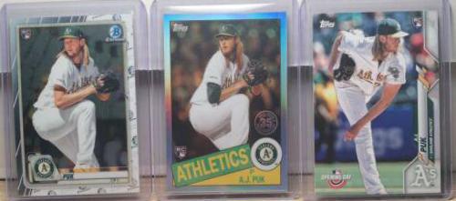 A.J. Puk #34 Baseball Cards 2020 Bowman Chrome