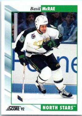 Basil McRae #356 Hockey Cards 1992 Score