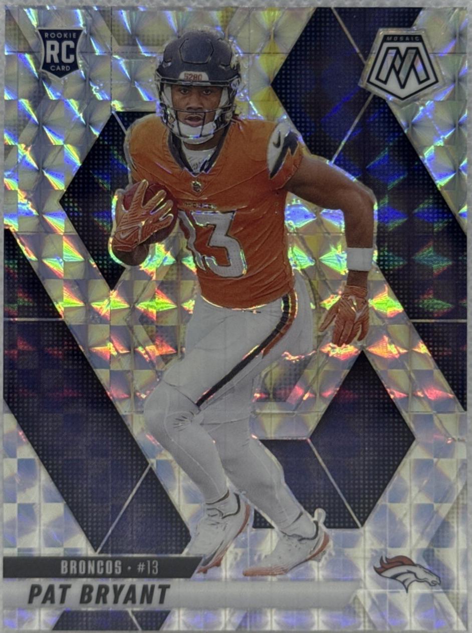 Pat Bryant #379 2025 Panini Mosaic Rookie Autographs Football