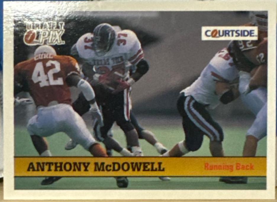 Anthony McDowell #56 Football Cards 1992 Courtside