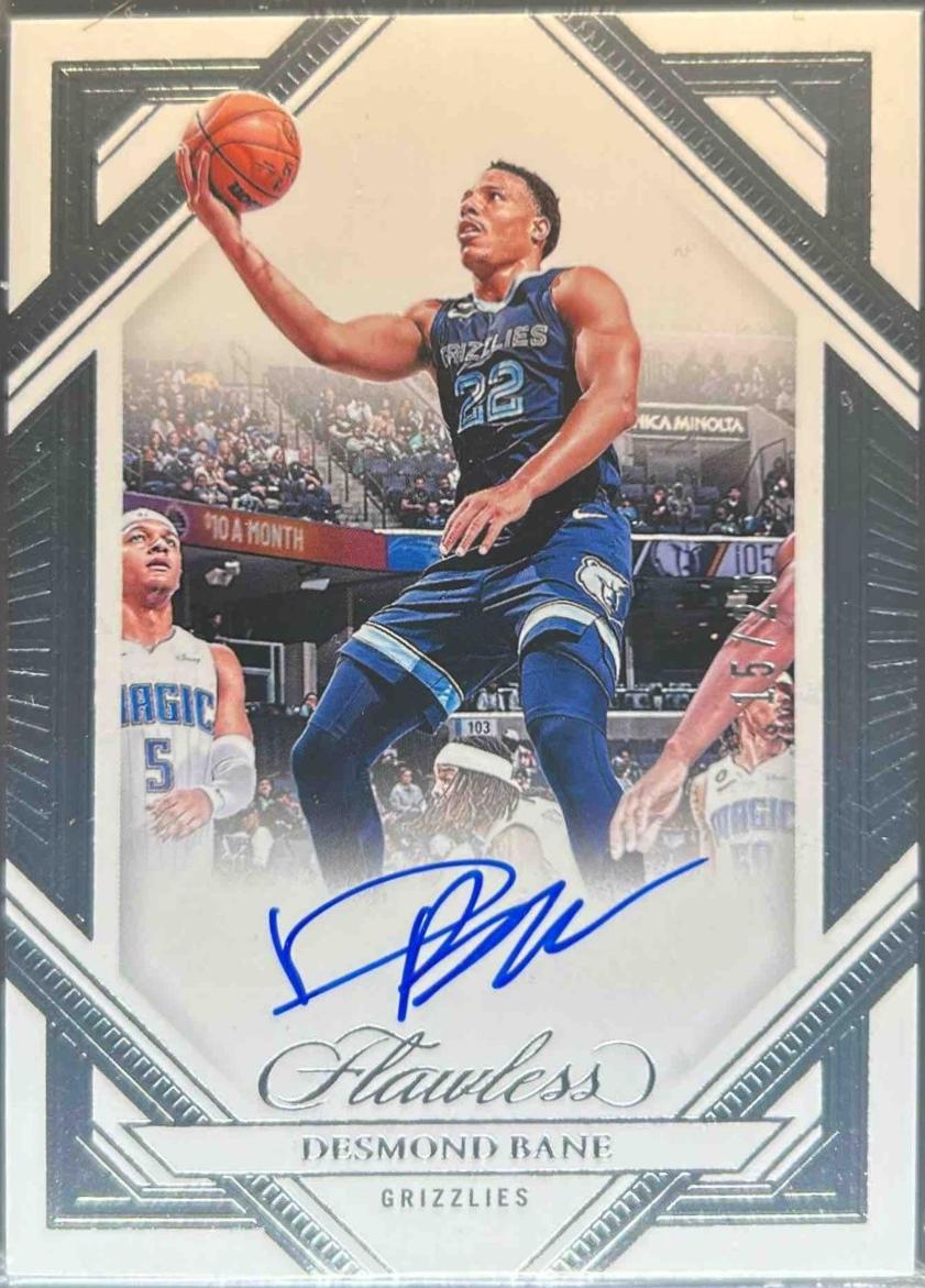 Desmond Bane #1 Basketball Cards 2023 Panini Flawless Frame Signatures