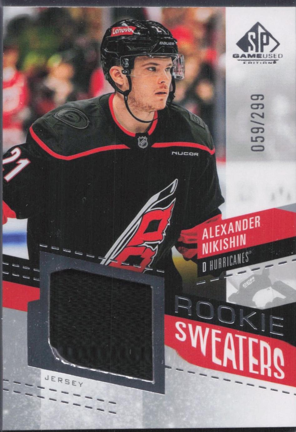 Alexander Nikishin #RS-AN 2025-26 SP Game Used Hockey Rookie Sweaters
