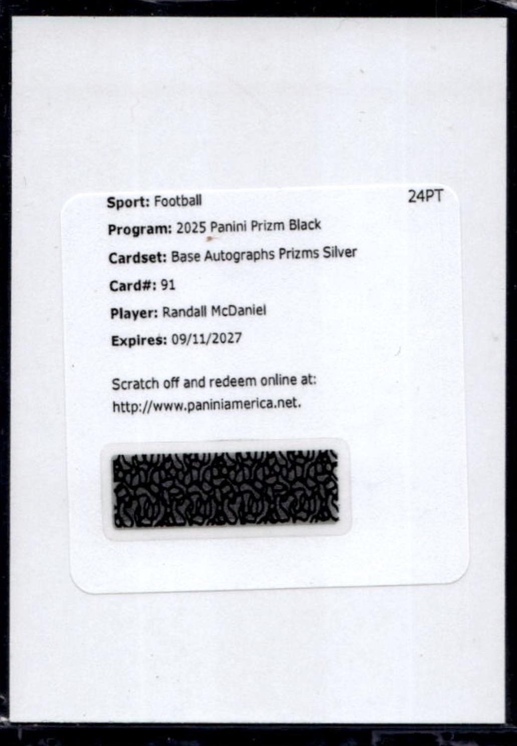 Randall McDaniel [Autograph Silver] #91