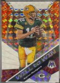 Aaron Rodgers #WW11 Football Cards 2020 Panini Mosaic Will to Win