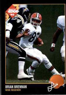 Brian Brennan #28 Football Cards 1992 Collector's Edge