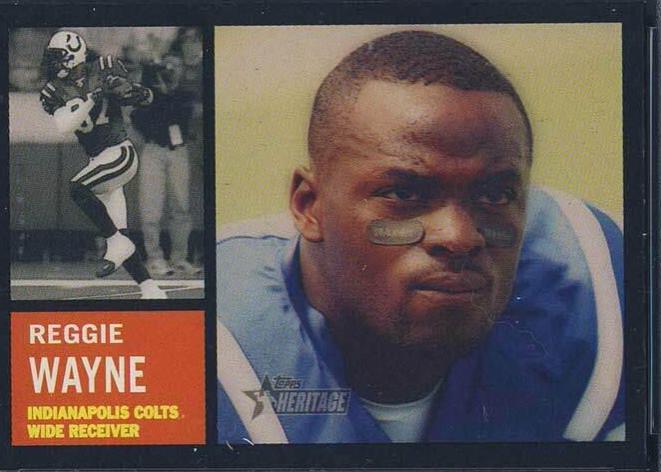 Reggie Wayne #6 Football Cards 2005 Topps Heritage