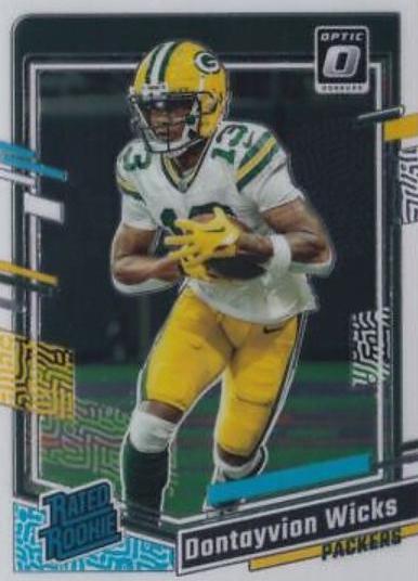 Dontayvion Wicks #249 Football Cards 2023 Panini Donruss Optic