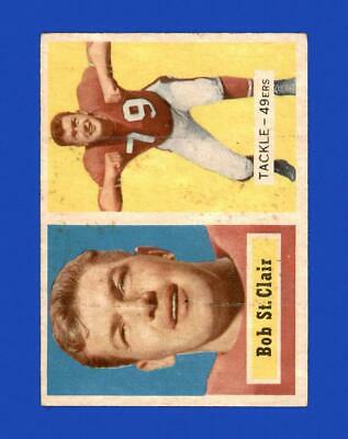 Bob St. Clair #18 Football Cards 1957 Topps