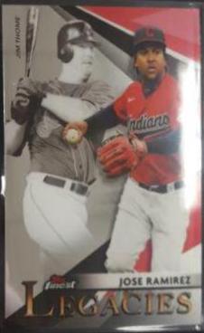 Jose Ramirez, Jim Thome #FL-JR Baseball Cards 2021 Topps Finest Legacies