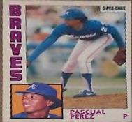 Pascual Perez #1 Baseball Cards 1984 O Pee Chee