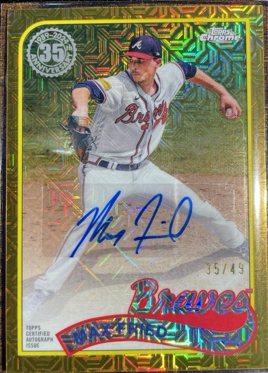 Max Fried #T89CU-MF 2024 Topps Update 1989 Chrome Silver Pack Baseball