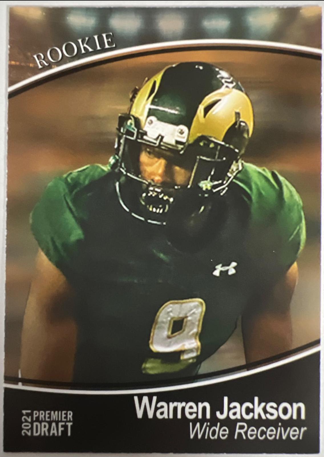 Warren Jackson #6 Football Cards 2021 Sage Premier Draft