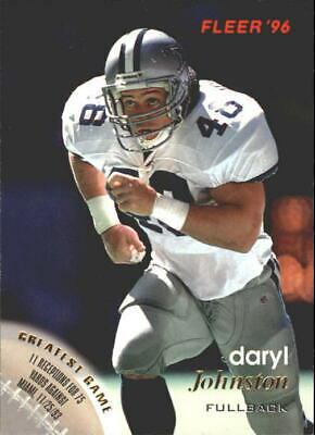 Daryl Johnston #34 Football Cards 1996 Fleer