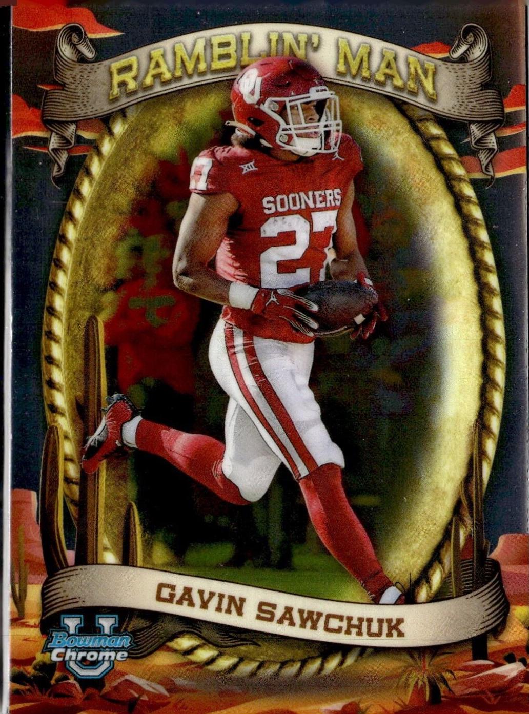 Gavin Sawchuk #RM-13 Football Cards 2024 Bowman Chrome University Ramblin’ Man