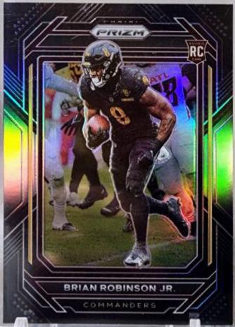 2022 Panini Chronicles Prizm Black Brian Robinson Jr. [Silver] #PB-23 card