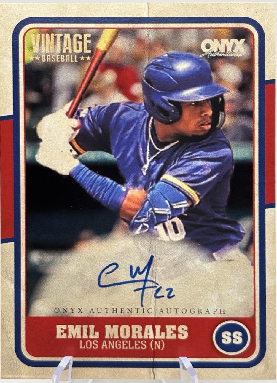 Emil Morales #OVEMMO 2025 Onyx Vintage Baseball