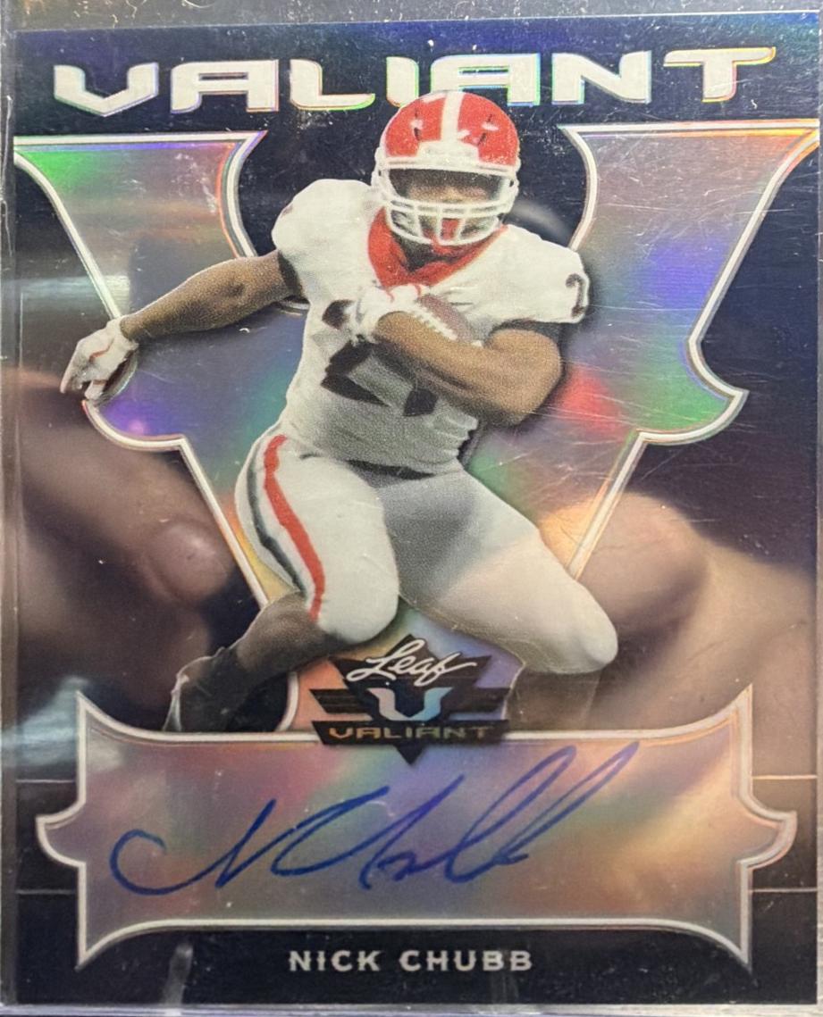 Nick Chubb #BA-NC1 2018 Leaf Valiant Football