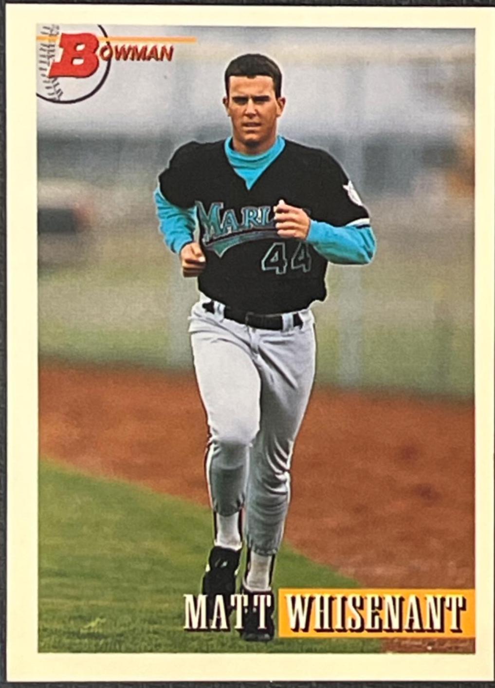 Matt Whisenant #38 Baseball Cards 1993 Bowman