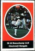 Al Beauchamp Football Cards 1972 Sunoco Stamps