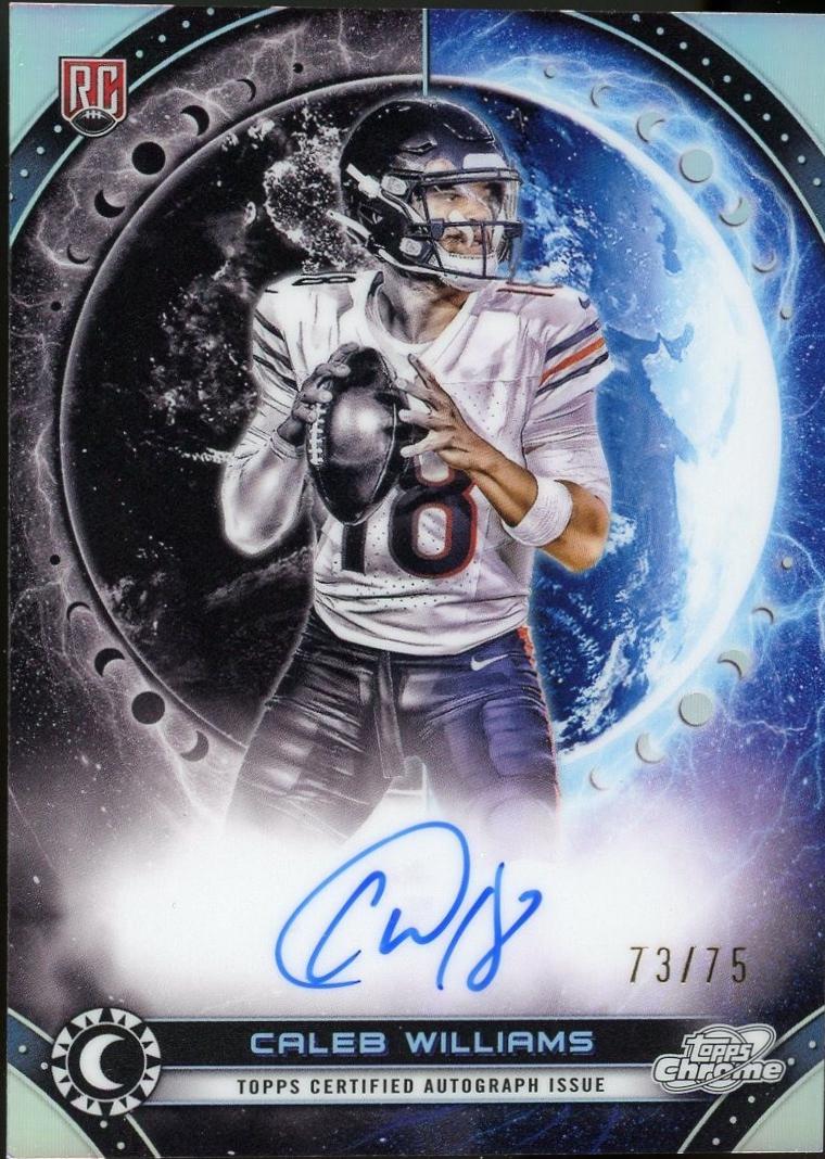 Caleb Williams #EQA-CW Football Cards 2024 Topps Cosmic Chrome Equinox Autograph