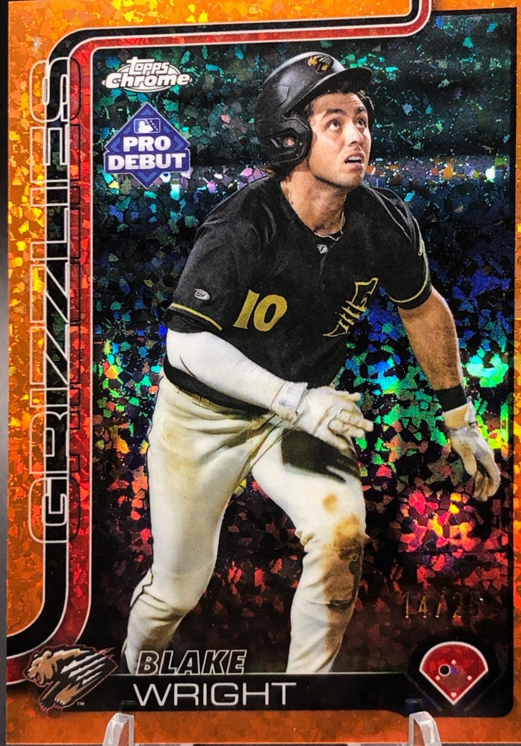 Blake Wright [Orange Lava Refractor Autograph] #PDC-145