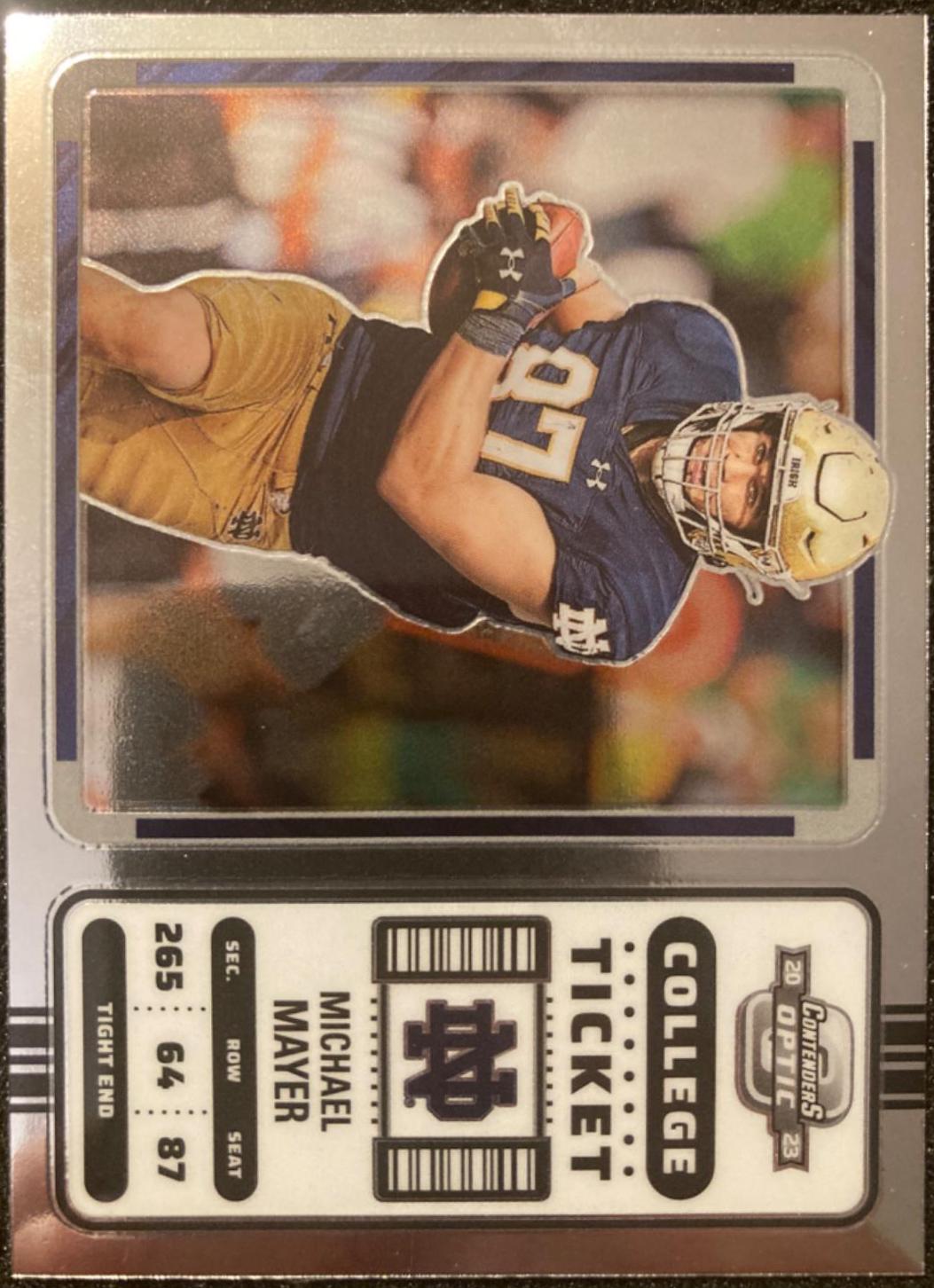 Michael Mayer #13 Football Cards 2023 Panini Chronicles Draft Picks Contenders Optic