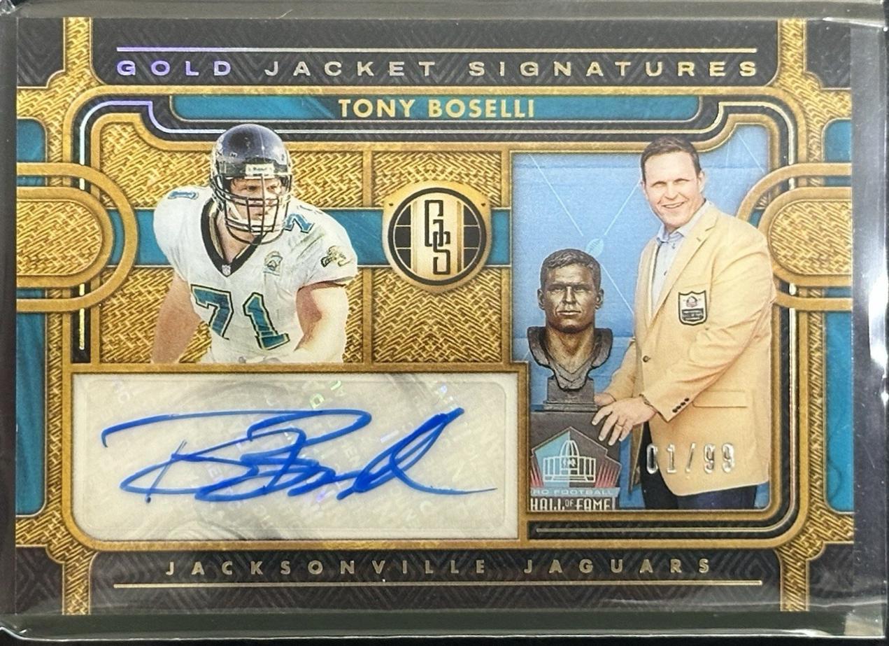 Tony Boselli #GJS-TB Football Cards 2024 Panini Gold Standard Jacket Signature