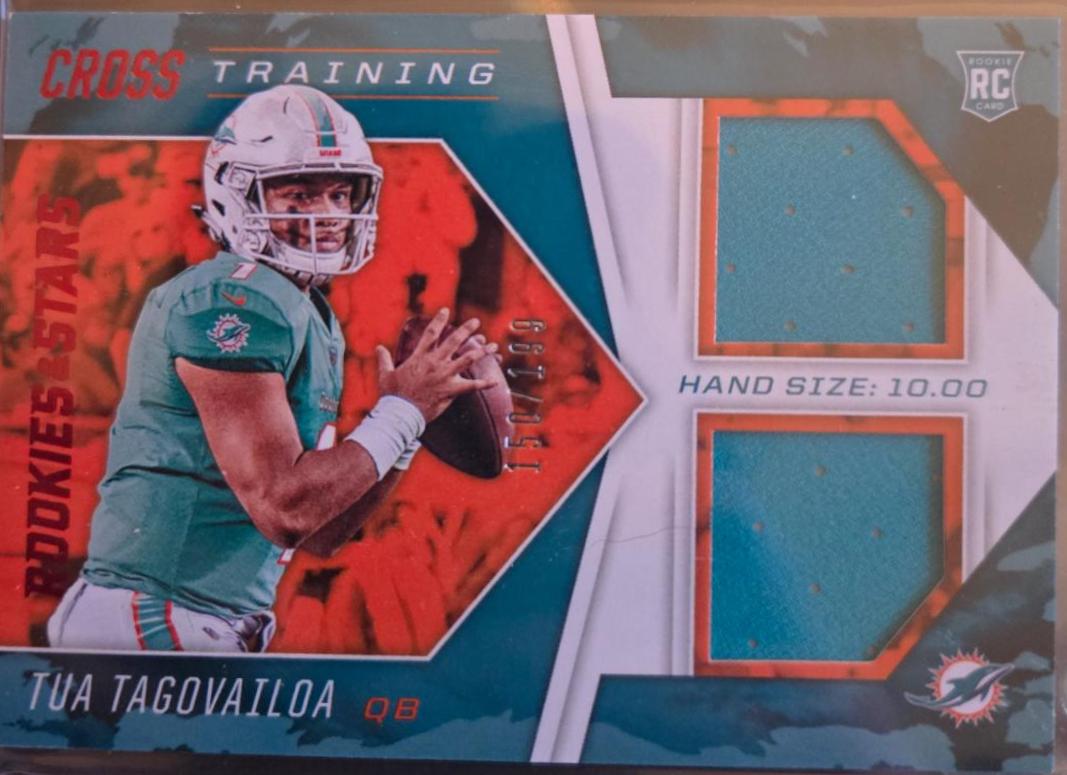 Tua Tagovailoa #CT-TT Football Cards 2020 Panini Rookies & Stars Cross Training Relics