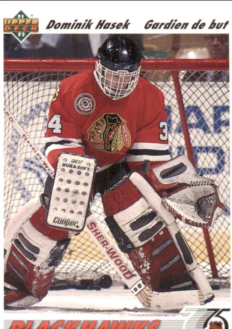 Dominik Hasek #335 1991 Upper Deck French Hockey