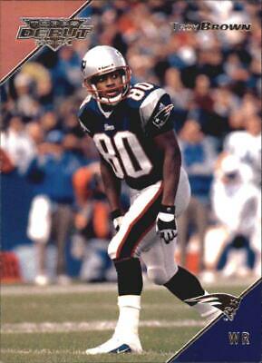 Troy Brown #27 Football Cards 2001 Topps Debut