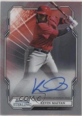 Kevin Maitan #KM 2019 Bowman Sterling Prospect Autographs Baseball