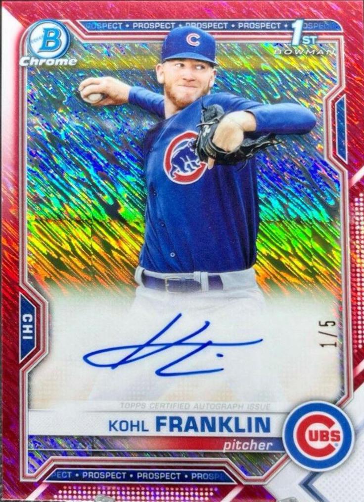 Kohl Franklin #CPA-KF Baseball Cards 2021 Bowman Chrome Prospect Autographs
