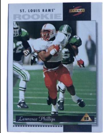 Lawrence Phillips #232 Football Cards 1996 Panini Score