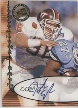John Engelberger Football Cards 2000 Press Pass Autograph