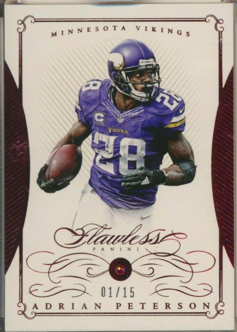 Adrian Peterson #6 Football Cards 2015 Panini Flawless
