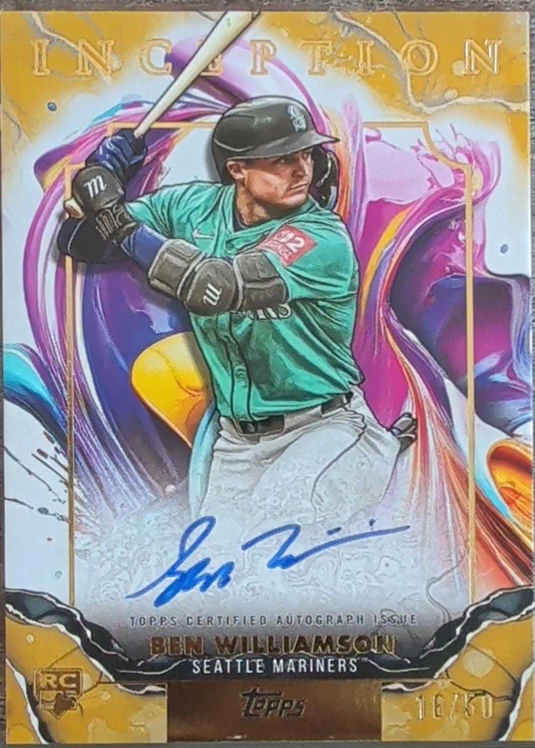 Ben Williamson #RESA-BW 2025 Topps Inception Rookies And Emerging Stars Autograph Baseball
