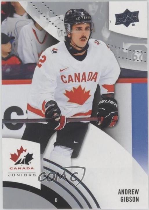 Andrew Gibson #53 2025 Upper Deck Team Canada Juniors Hockey