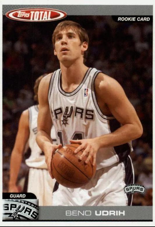 Beno Udrih #348 Basketball Cards 2004 Topps Total