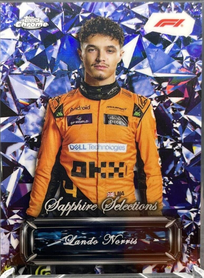 Lando Norris #SS-5 Racing Cards 2024 Topps Chrome Sapphire Selections Formula 1