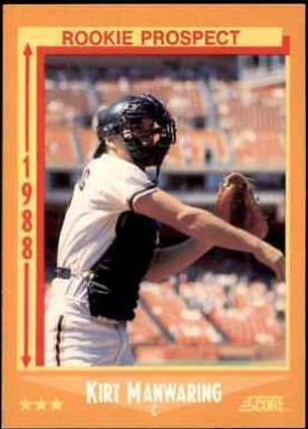 Kirt Manwaring #627 Baseball Cards 1988 Score