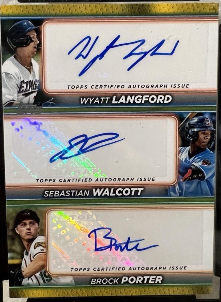 Brock Porter / Wyatt Langford / Sebastian Walcott #PDTA-LWP