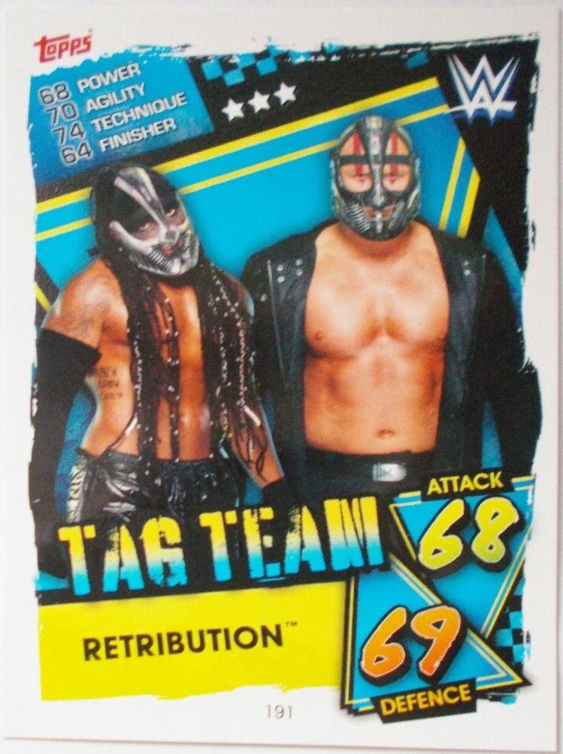 Retribution #191 Wrestling Cards 2021 Topps Slam Attax WWE