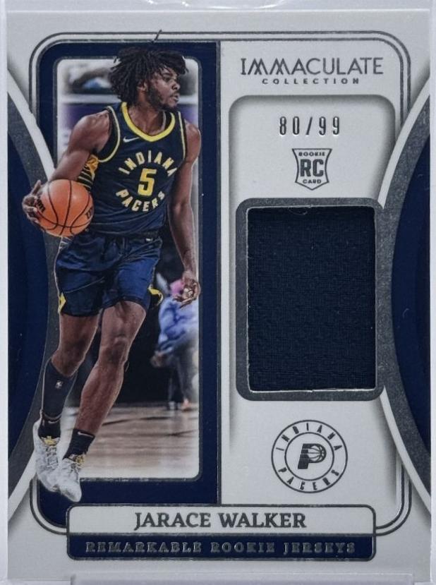 Jarace Walker #10 Basketball Cards 2023 Panini Immaculate Remarkable Rookie Jersey