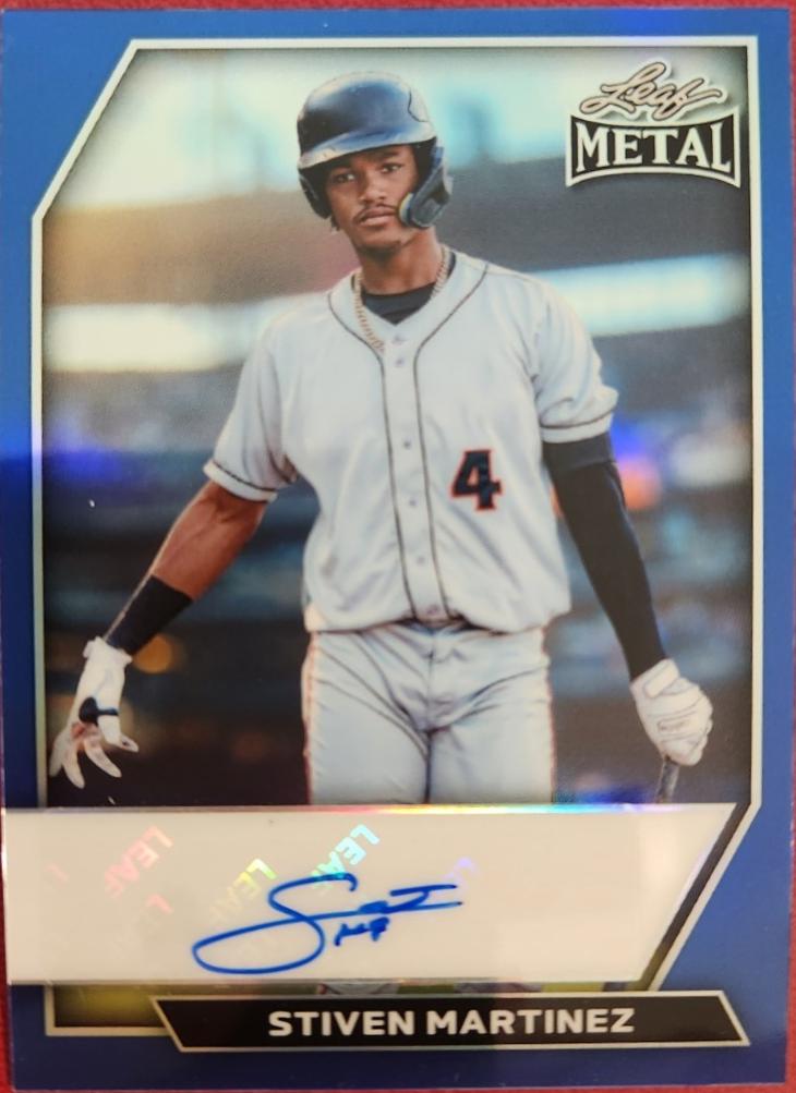 Stiven Martinez #BA-SM1 2026 Leaf Metal Autograph Baseball