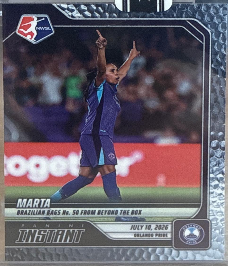 Marta #97 2026 Panini Instant Nwsl Soccer