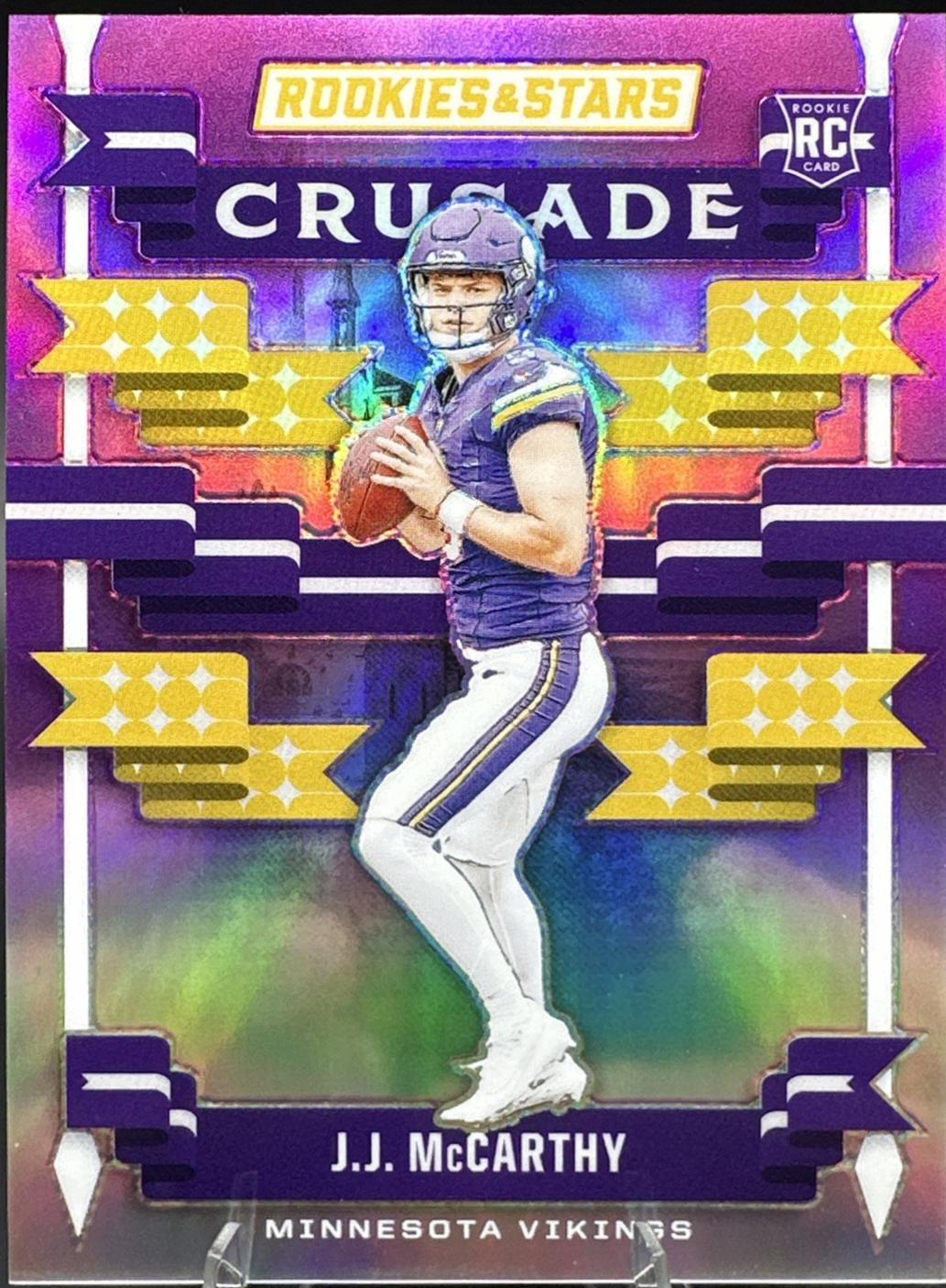 J.J. McCarthy [Purple] #C-JMY Prices | 2024 Panini Rookies & Stars ...