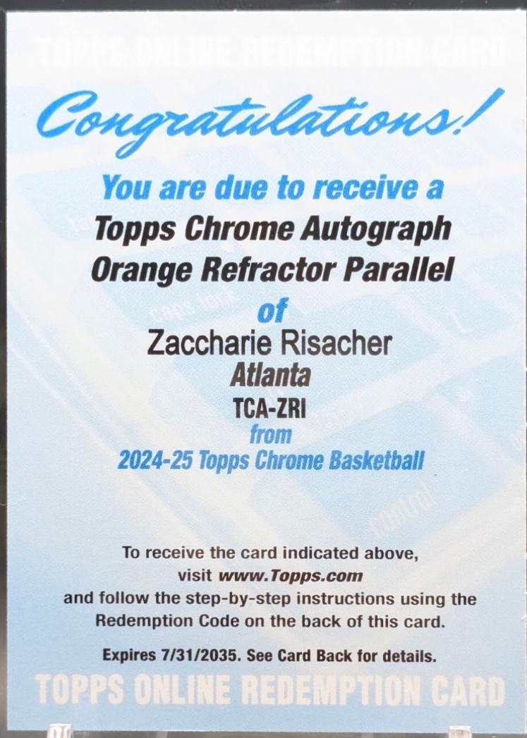 Zaccharie Risacher [Orange Geometric Refractor] #TCA-ZRI