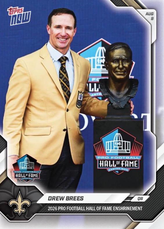 Drew Brees #OS01 2026 Topps Now Football