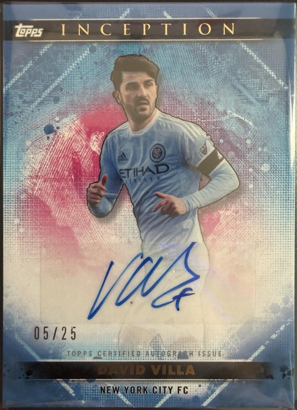 David Villa #10A 2025 Topps Inception MLS Autograph